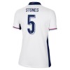 Camiseta de fútbol Inglaterra Stones 5 Primera Equipación Euro 2024 - Mujer